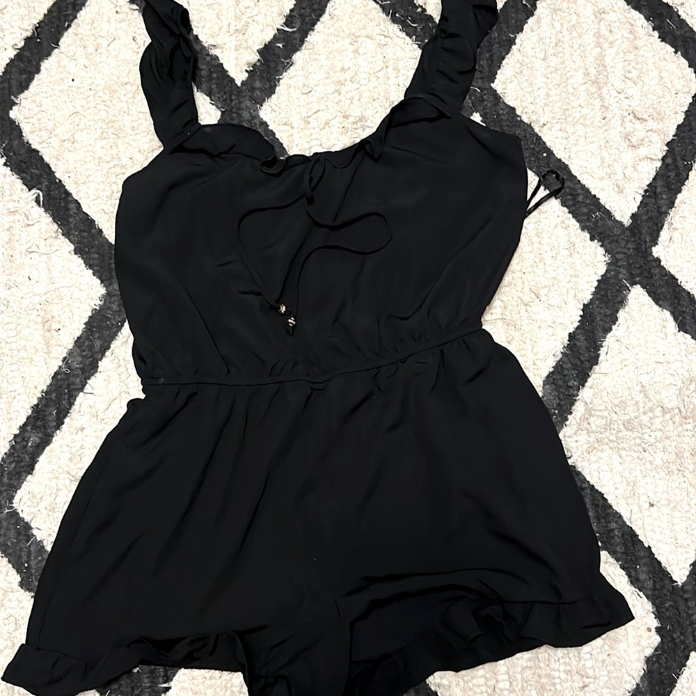Black shorts romper new with tags